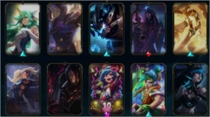 Conta com 58 champs e 37 skins - League of Legends LOL