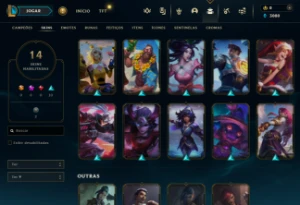 Conta Lol Esmeralda 4 / IV com 31 Champions e 16 Skins - League of Legends