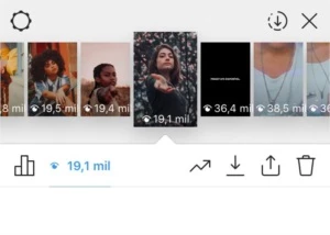 Visualizações no STORY - Redes Sociais
