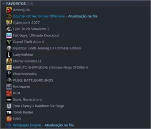 Conta Steam com mais de 20 jogos pagos