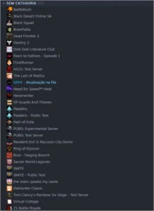 Conta Steam com mais de 20 jogos pagos