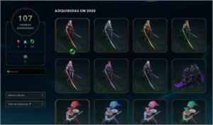 Conta LOL PLATINA 2 COM 300 SKINS (PREÇO NEGOCIAVEL) - League of Legends