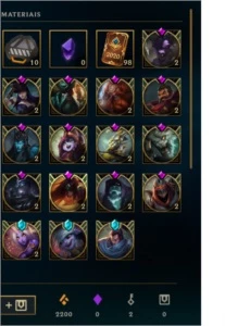 Conta LOL PLATINA 2 COM 300 SKINS (PREÇO NEGOCIAVEL) - League of Legends