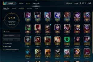 Vendo ACC de LoL, TODOS CHAMPS , QUASE TODAS SKINS - League of Legends
