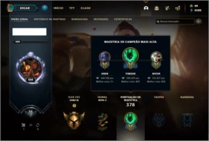 Conta prata 1 com 137 champs e 87 skins e 16 Maestrias 7 - League of Legends LOL