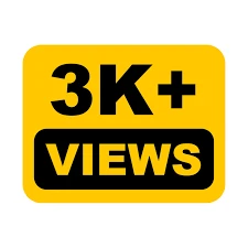 3k Views yotube - Social Media