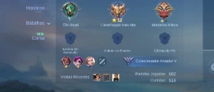 Conta smurf mobile legends