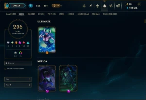 Unranked com TODOS os Champs e 203 Skins ( MID / JG / SUP ) - League of Legends LOL