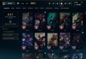 Unranked com TODOS os Champs e 203 Skins ( MID / JG / SUP ) - League of Legends LOL