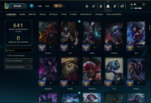 Unranked com TODOS os Champs e 203 Skins ( MID / JG / SUP ) - League of Legends LOL