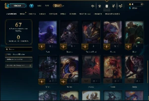 Unranked com 40 Champs e 7 Skins - League of Legends LOL