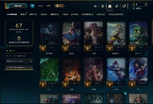 Unranked com 40 Champs e 7 Skins - League of Legends LOL