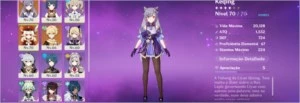 Genshin Impact - Conta AR40 com Keqing , Klee, espadão5*