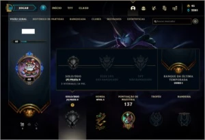 Conta Prata 2 com 2 vitorias rankeds apenas - League of Legends LOL