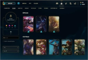 Conta Prata 2 com 2 vitorias rankeds apenas - League of Legends LOL