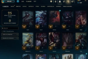 Prata, 5 Skins, Upada Na Mão, Lol Lvl 39, 100% Segura - League of Legends