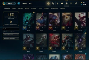 Conta bronze 3 com 82 Champs e 71 Skins - League of Legends LOL