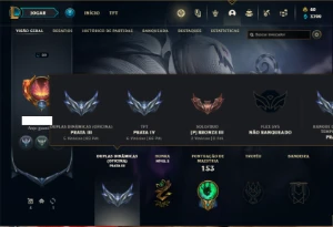 Conta bronze 3 com 82 Champs e 71 Skins - League of Legends LOL
