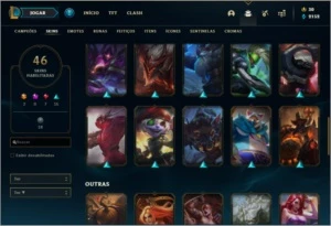 Conta platina 4 Com Twitch Medieval - League of Legends LOL