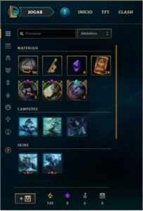 Conta platina 4 Com Twitch Medieval - League of Legends LOL