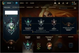 Conta platina 4 Com Twitch Medieval - League of Legends LOL