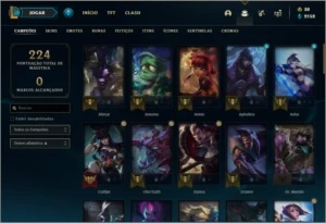 Conta platina 4 Com Twitch Medieval - League of Legends LOL