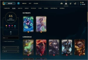 Conta platina 4 Com Twitch Medieval - League of Legends LOL