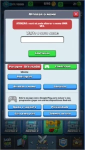 CONTA CLASH ROYALE LEVEL 6,ARENA 3