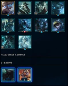 CONTA LOL OURO 4 DIVERSAS SKINS - League of Legends