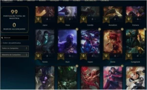 CONTA LOL OURO 4 DIVERSAS SKINS - League of Legends