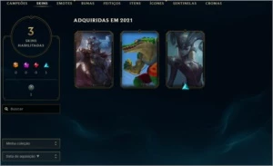 CONTA LOL OURO 4 DIVERSAS SKINS - League of Legends