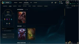 conta lol 11 skins ouro 4 lvl 94 - League of Legends