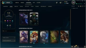 conta lol 11 skins ouro 4 lvl 94 - League of Legends