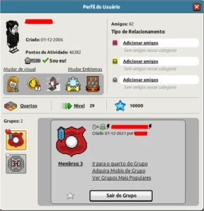 Conta Habbo 2006 Lendária