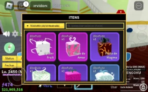 Conta de blox fruits apenas por 10 reais - Roblox