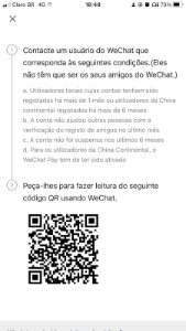 Verificação WeChat QR code - Softwares e Licenças
