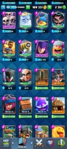 Conta Clash Royale lvl 40 (REI 13) 2000 gemas