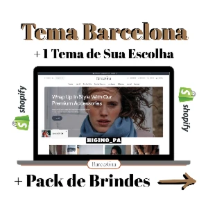 Tema Shopify Barcelona + Atualizações E Brindes