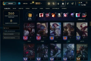 Unranked com 85 Champs e 55 Skins ( TOP / JG ) - League of Legends LOL