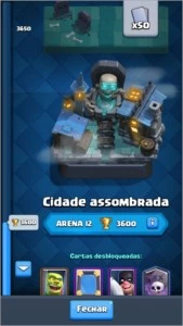 CLASH OF CLANS CV10 COM CLASH ROYALE ARENA 12 8 LENDARIAS