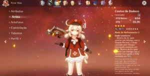 AR54 - 8 Personagens 5* e 3 Armas T5 - Genshin Impact