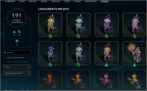 Conta com muitas skins, icones e etc olha aqui! - League of Legends LOL
