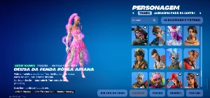 Conta fortnite com algumas Skins e Emotes ícones