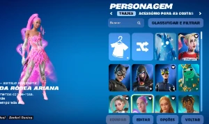 Conta fortnite com algumas Skins e Emotes ícones