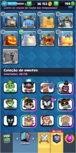Conta Clash Royale Lendária lvl 13 todos as torres