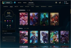 Conta de LoL - League of Legends
