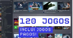 Acesse 120 Jogos Pagos de Forma Rápida e Sem Complicações! - Steam