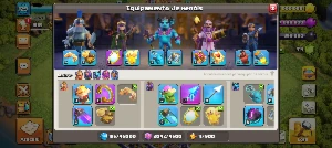 Clash of Clans CV 15 INDO PARA CV 16 COM ***6** CONSTRUTORES