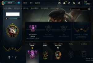 Conta mestre 400 PDL (63% win rate) - League of Legends LOL