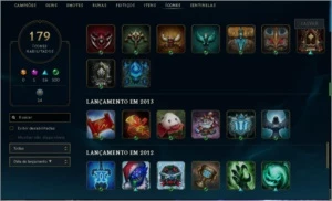 CONTA D5 COM TODOS CHAMPION,SKIN E ICONES SEASON 2, 3 - League of Legends LOL